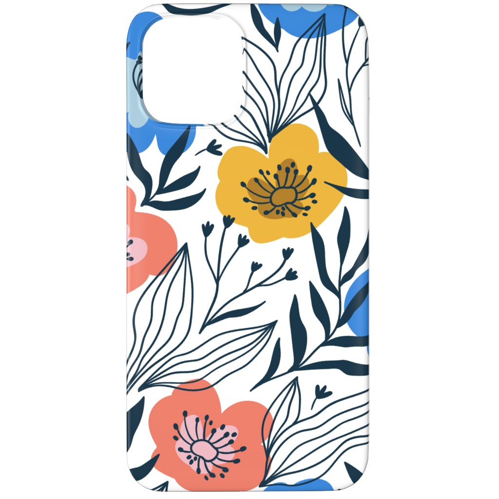 Colorful Flowers - Multi Phone Case, Silicone Liner Case, Matte, iPhone 11 Pro Max, Multicolor