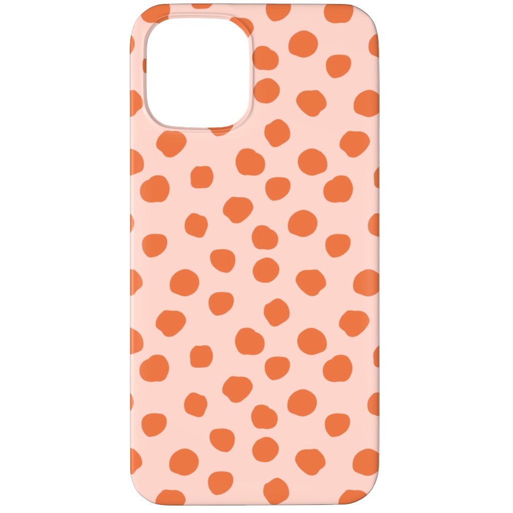 Dotty - Pink and Orange Phone Case, Silicone Liner Case, Matte, iPhone 11 Pro Max, Pink