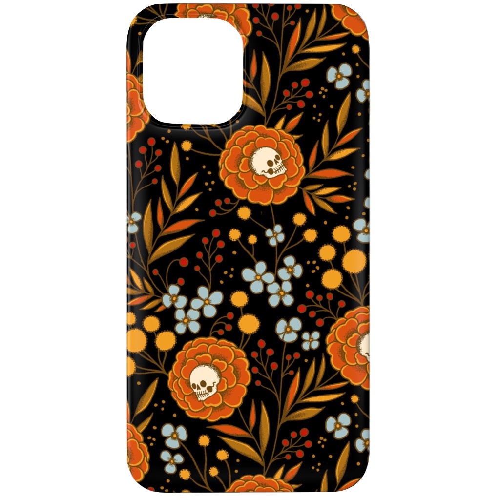 Halloween Floral - Multi Phone Case, Slim Case, Matte, iPhone 11 Pro Max, Multicolor