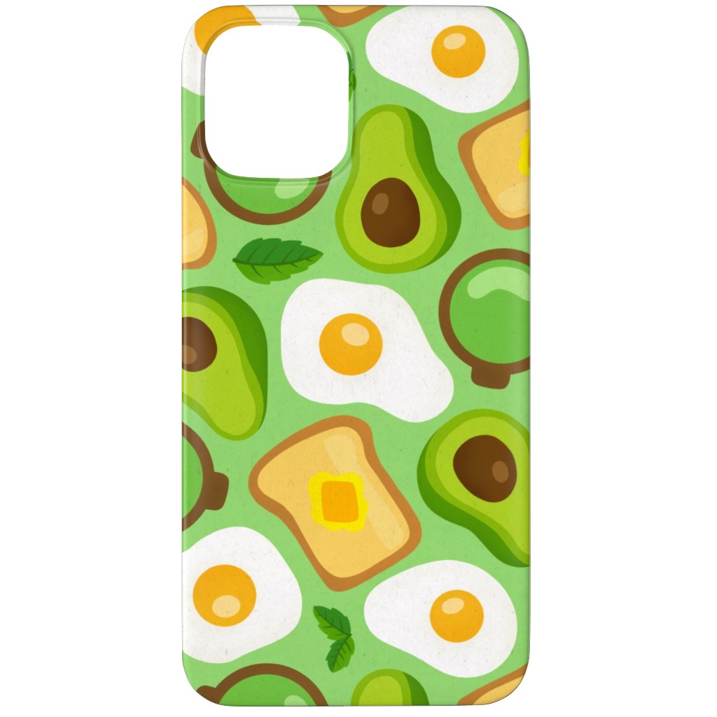 Deconstructed Avocado Toast - Green Phone Case, Slim Case, Matte, iPhone 11 Pro Max, Green
