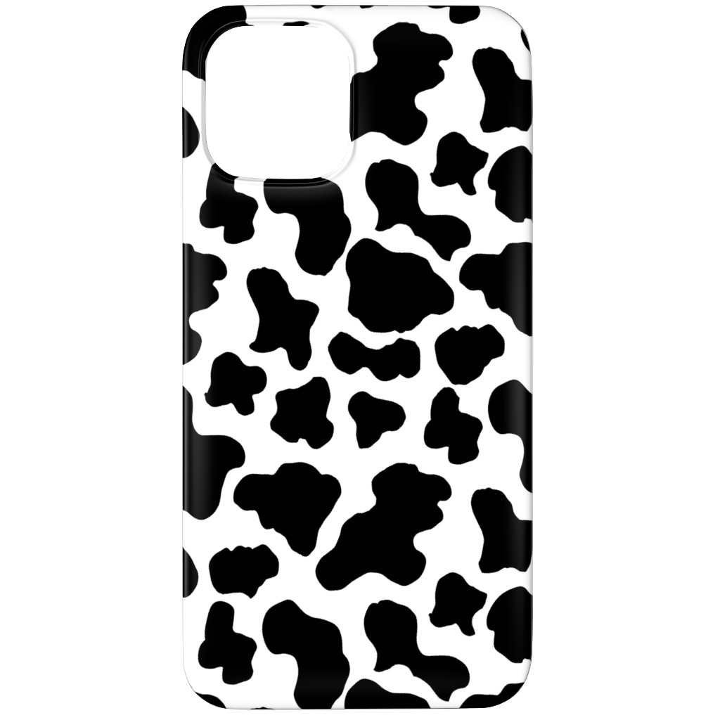 Cow Print - Black and White Phone Case, Slim Case, Matte, iPhone 11 Pro Max, Black, Black