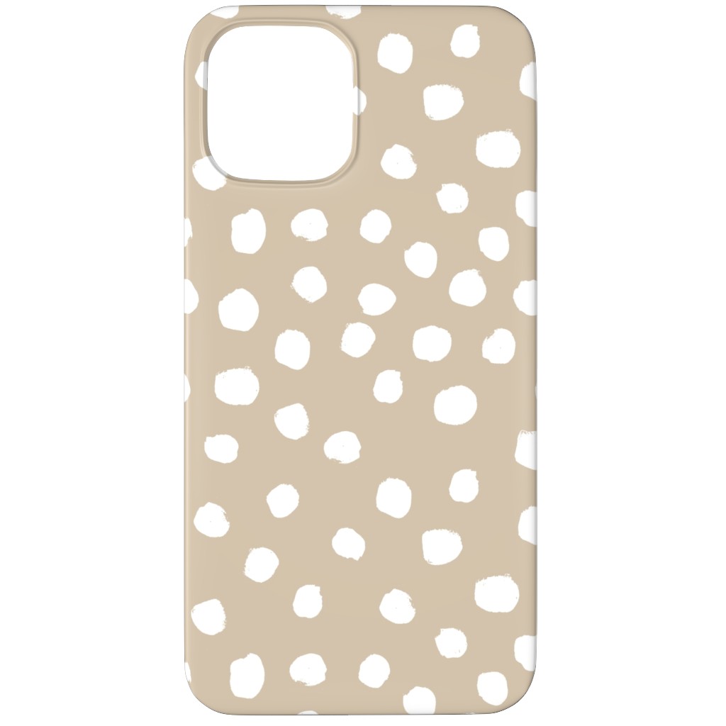 Soft Painted Dots Phone Case, Slim Case, Matte, iPhone 11 Pro Max, Beige