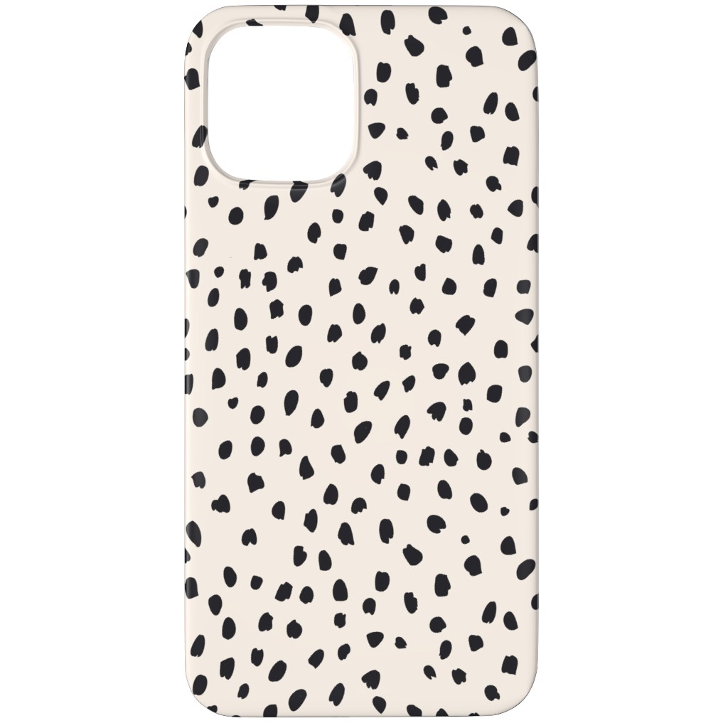 Black Marks - Creamy Beige Phone Case, Slim Case, Matte, iPhone 11 Pro Max, Beige, Pearl