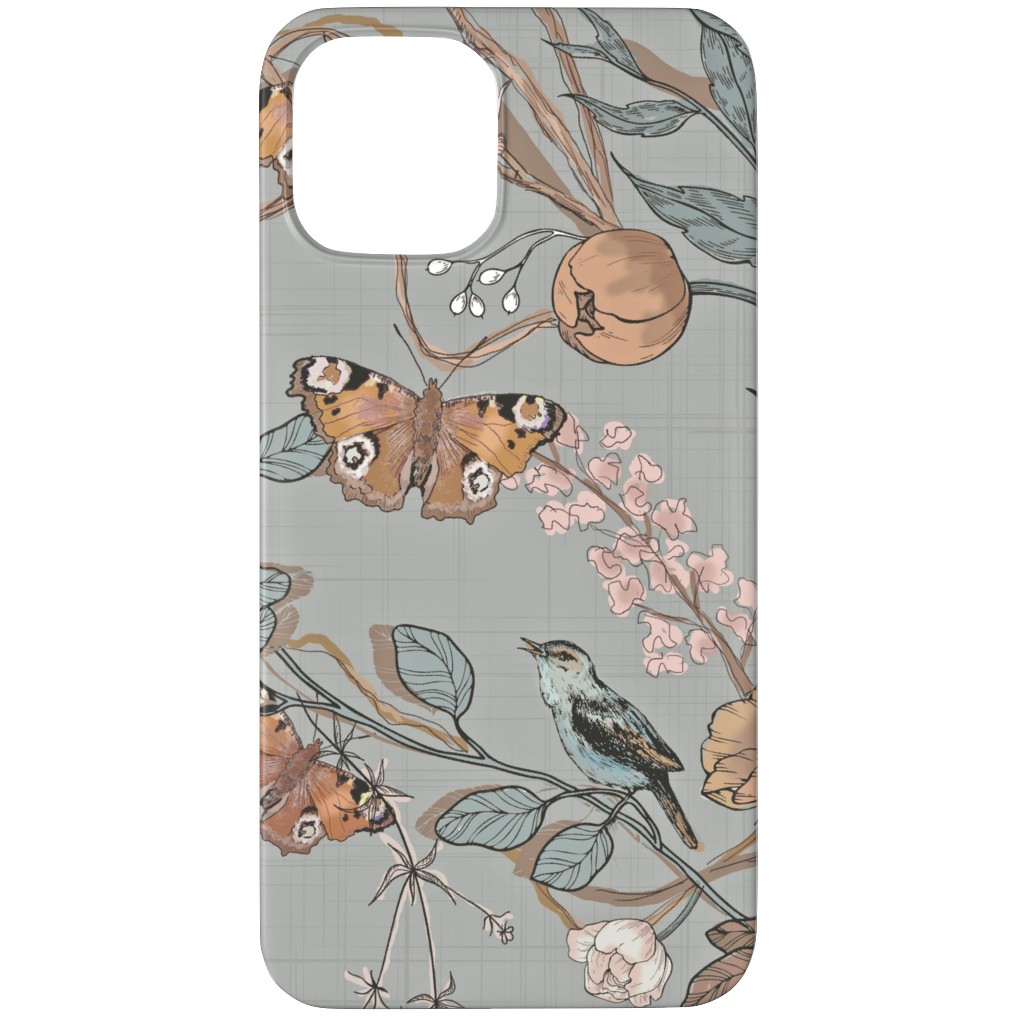 Naturalist - Antoinette Phone Case, Silicone Liner Case, Matte, iPhone 11 Pro, Gray