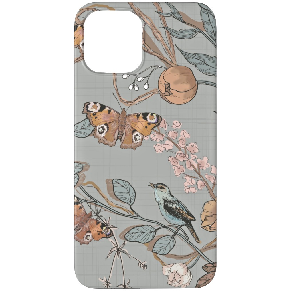 Naturalist - Antoinette Phone Case, Silicone Liner Case, Matte, iPhone 11 Pro, Gray, Gray