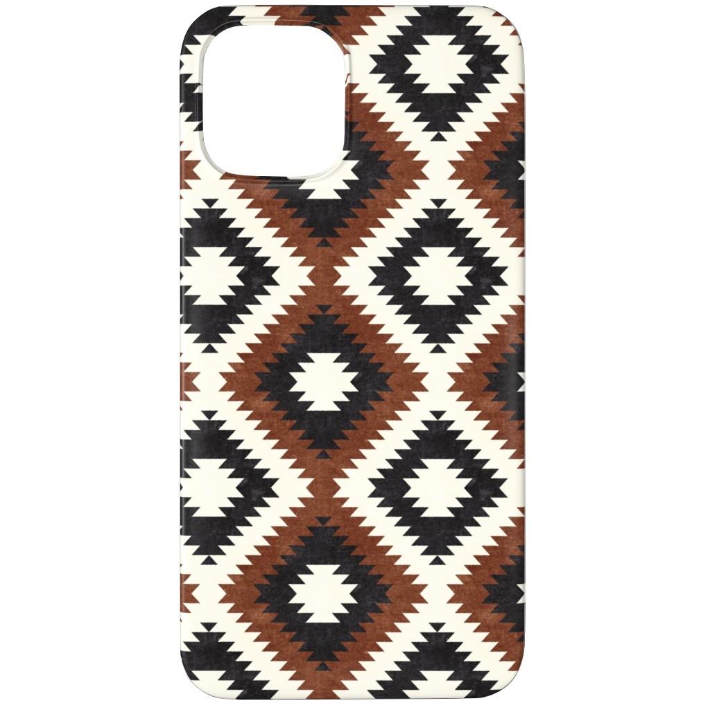 Aztec - Neutrals Phone Case, Silicone Liner Case, Matte, iPhone 11 Pro, Brown, Brown