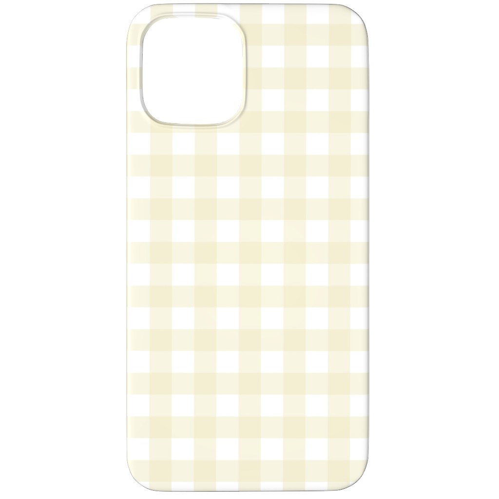 Gingham Check Phone Case, Silicone Liner Case, Matte, iPhone 11 Pro, Yellow