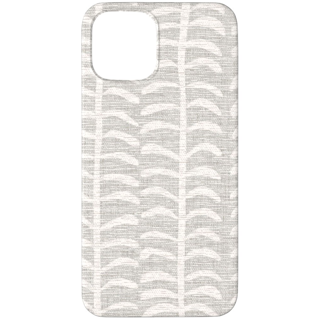 Grasscloth Vine - Neutral Phone Case, Silicone Liner Case, Matte, iPhone 11 Pro, Gray, Gray