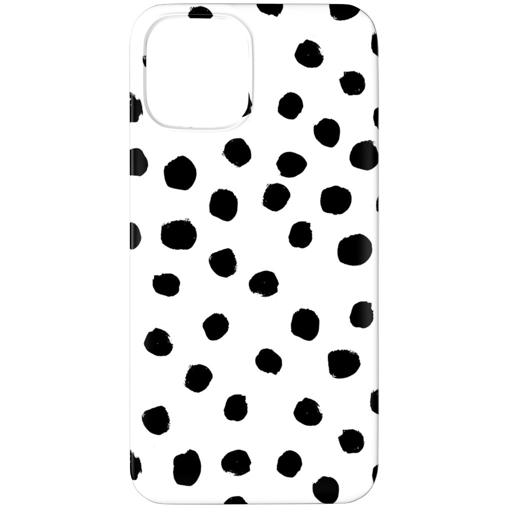 Soft Painted Dots Phone Case, Silicone Liner Case, Matte, iPhone 11 Pro, White, Black