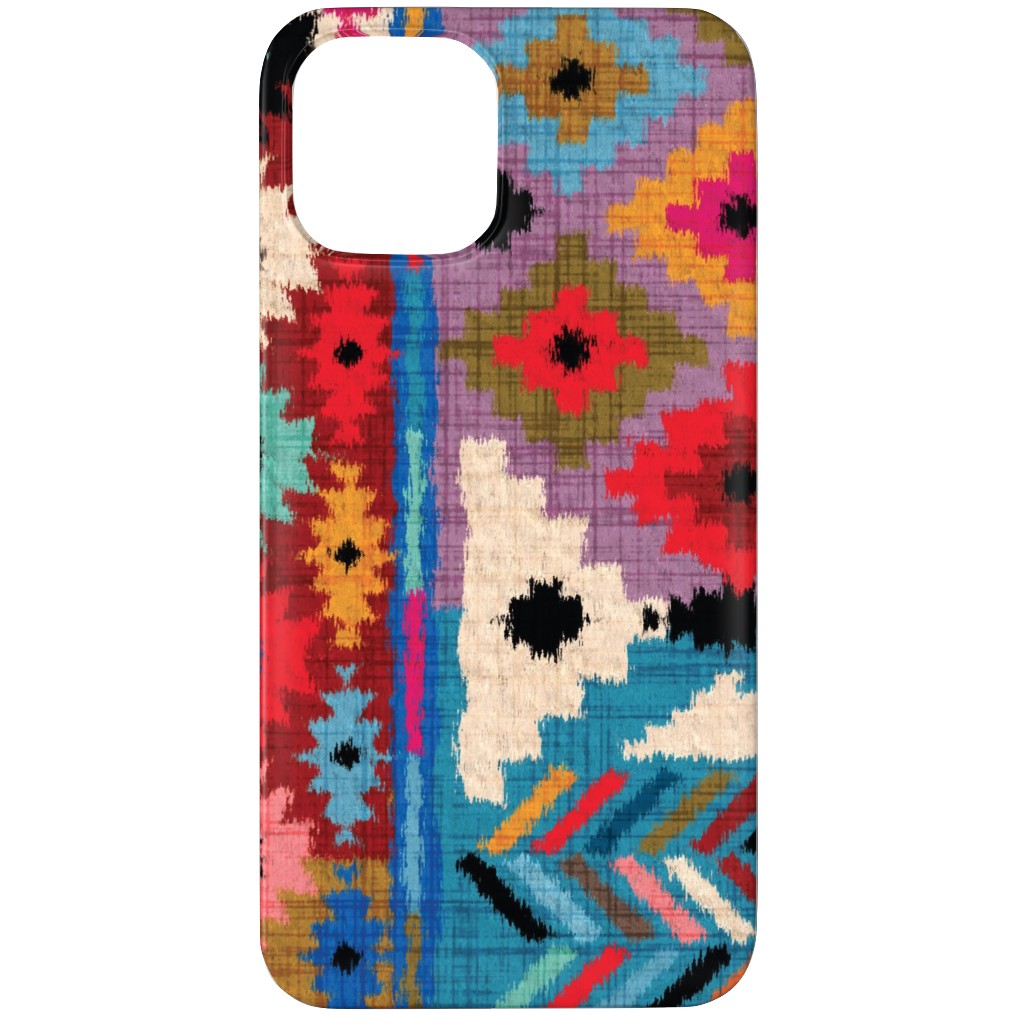 Kilim Ikat - Multi Phone Case, Silicone Liner Case, Matte, iPhone 11 Pro, Multicolor