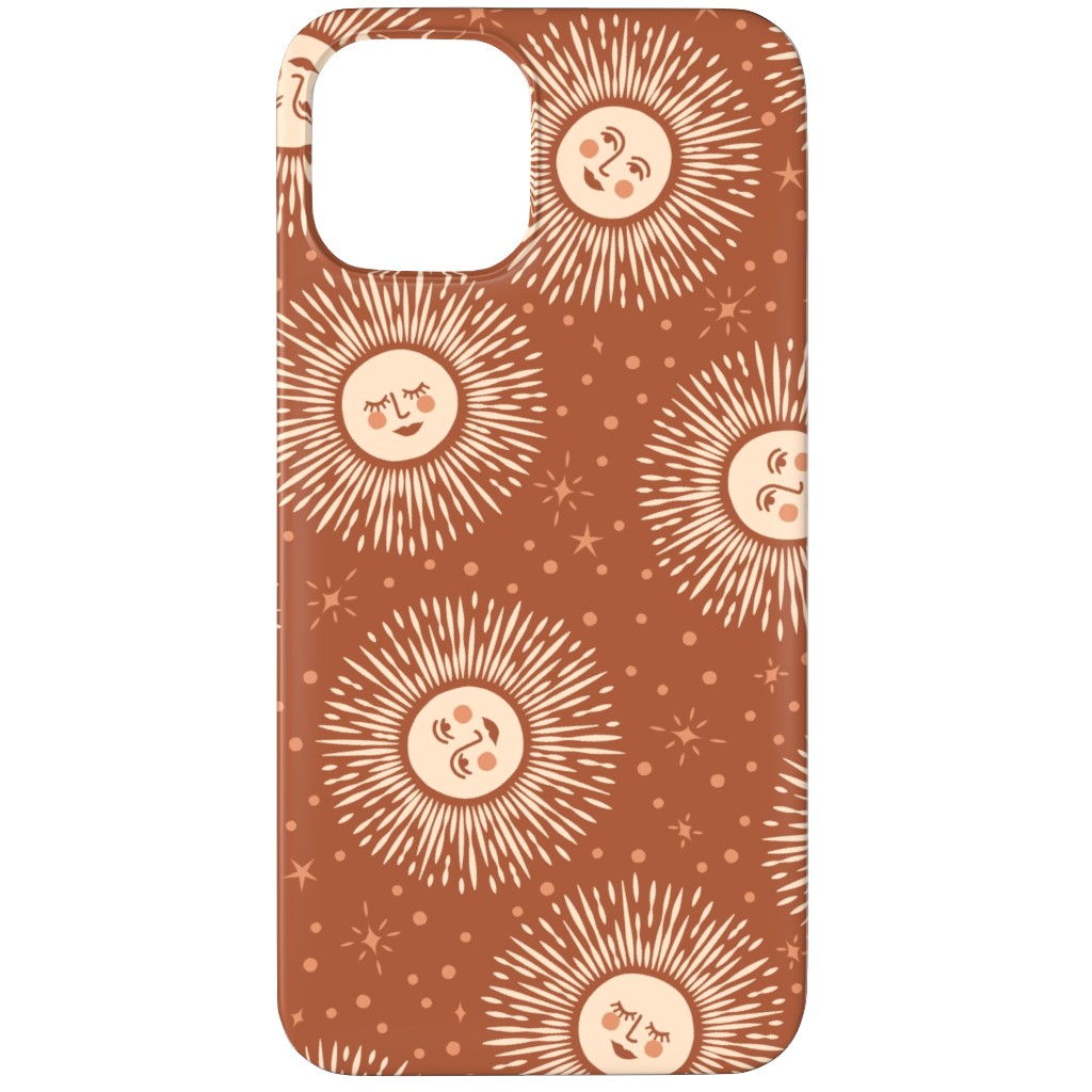 Golden Sun - Multidirectional - Rust Brown Phone Case, Silicone Liner Case, Matte, iPhone 11 Pro, Orange