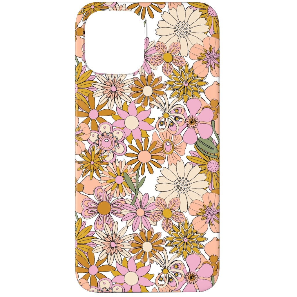 Chelsea Vintage Floral Garden - Pink Phone Case, Silicone Liner Case, Matte, iPhone 11 Pro, Pink