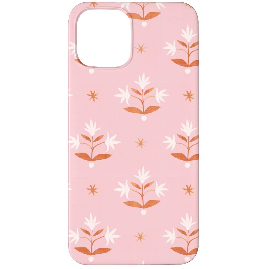 Thistle Stars - Pink and Orange Phone Case, Slim Case, Matte, iPhone 11 Pro, Pink, Bright Pink