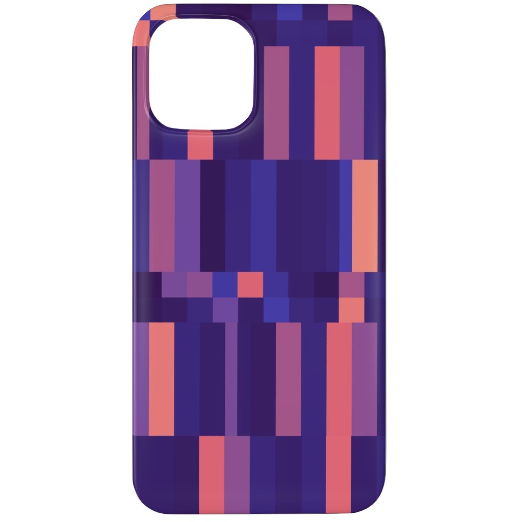 Stipe and Square - Dark Phone Case, Slim Case, Matte, iPhone 11 Pro, Purple, Purple