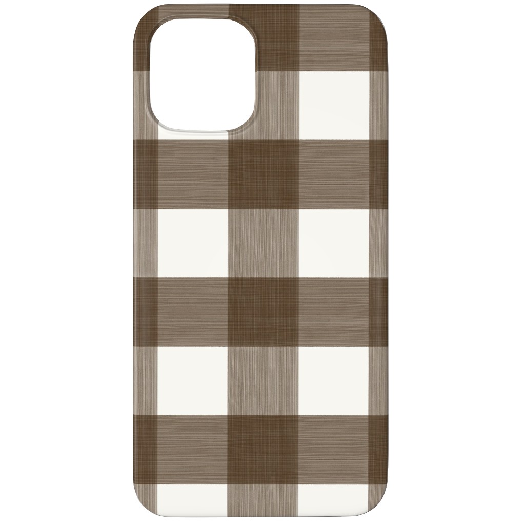 Cross Hatch Plaid Phone Case, Slim Case, Matte, iPhone 11 Pro, Brown