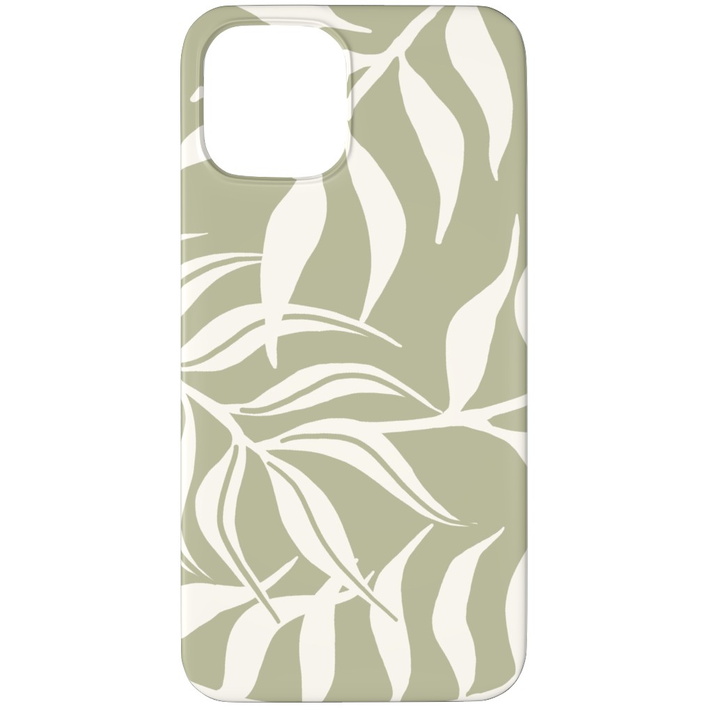 Moving Palms Phone Case, Slim Case, Matte, iPhone 11 Pro, Green, Sage