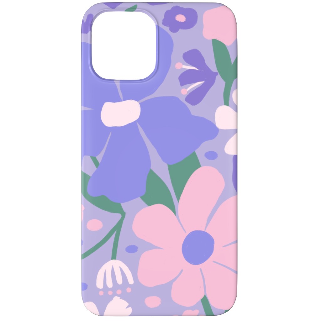 Blooming Garden on Lilac Phone Case, Slim Case, Matte, iPhone 11 Pro, Purple