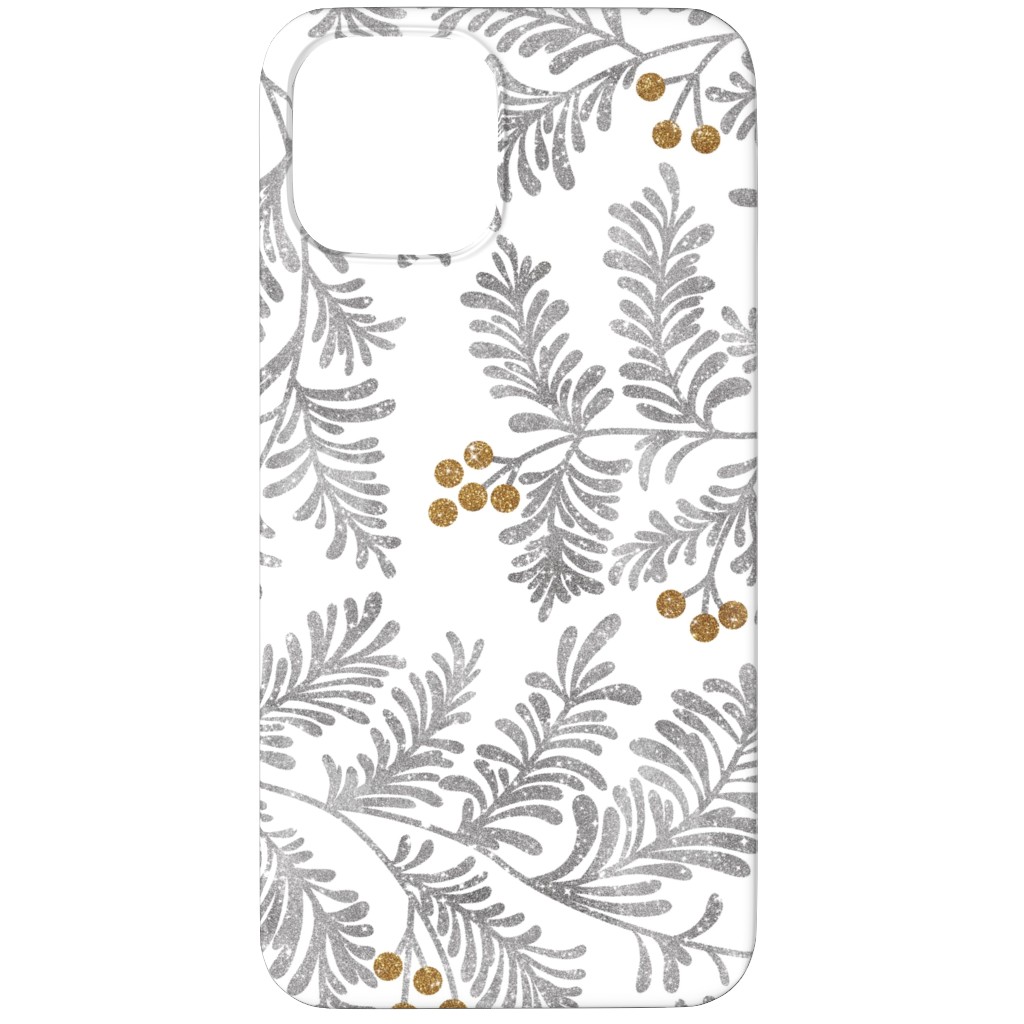 Winter Branches Phone Case, Slim Case, Matte, iPhone 11 Pro, Gray