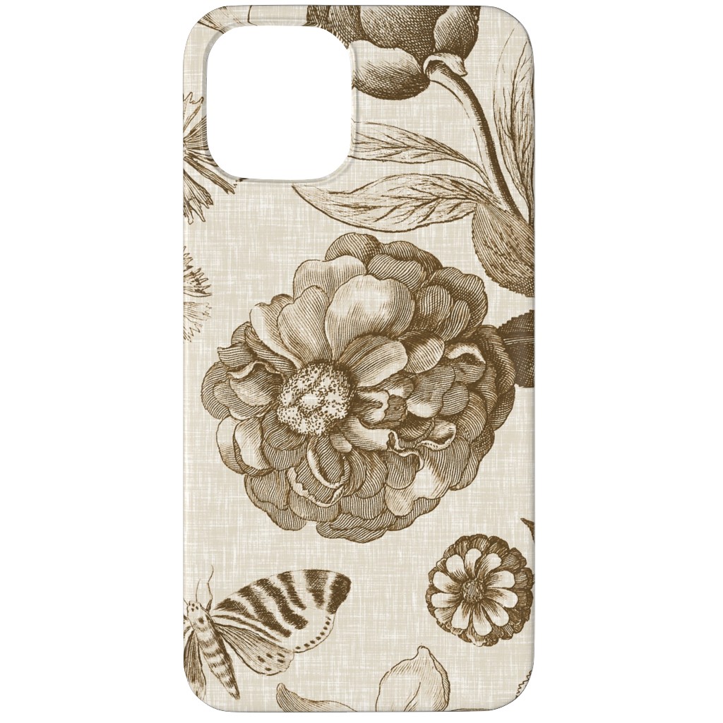 Windsor Botanical in Oyster Phone Case, Slim Case, Matte, iPhone 11 Pro, Brown