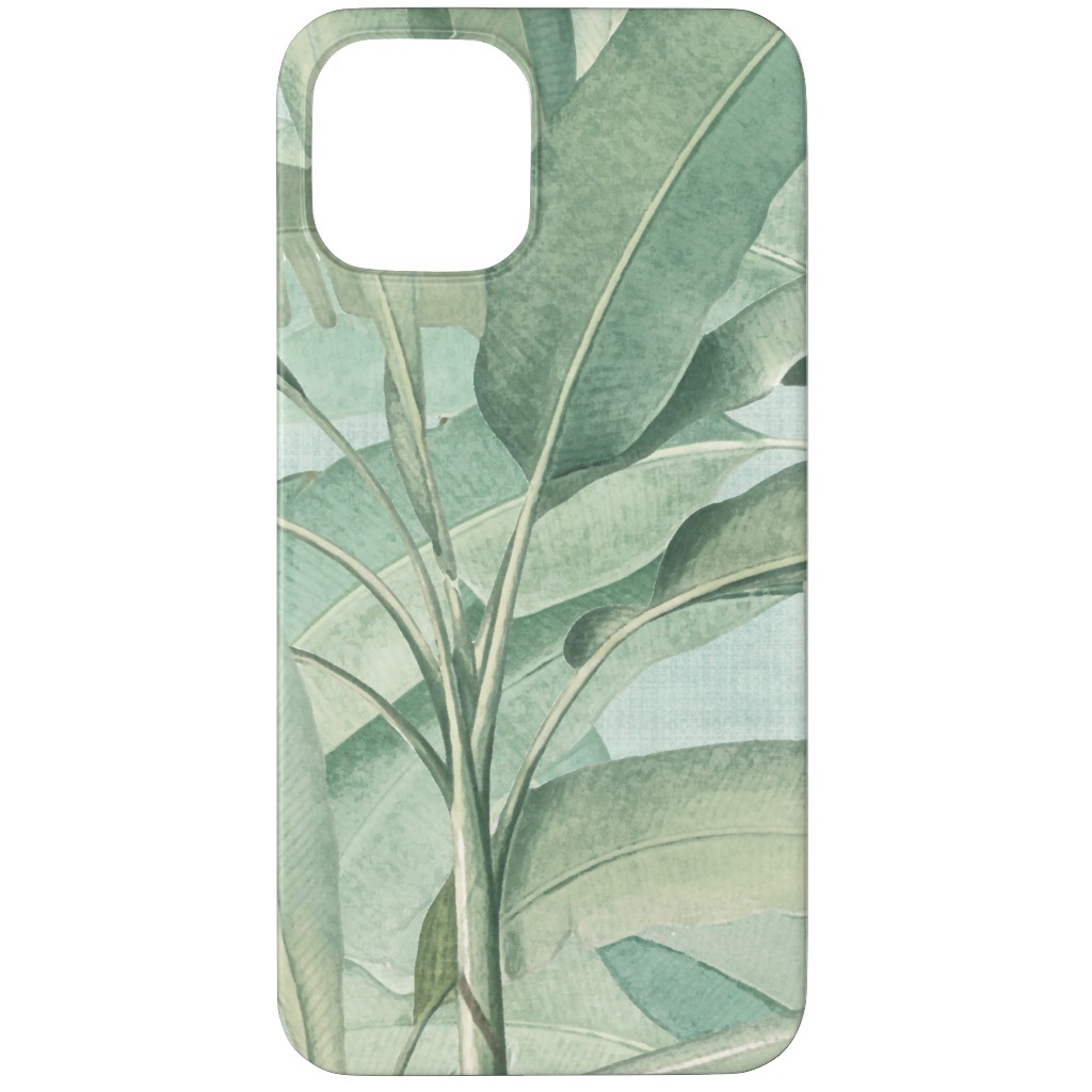 Lush Tropical Leaves Phone Case, Slim Case, Matte, iPhone 11 Pro, Green