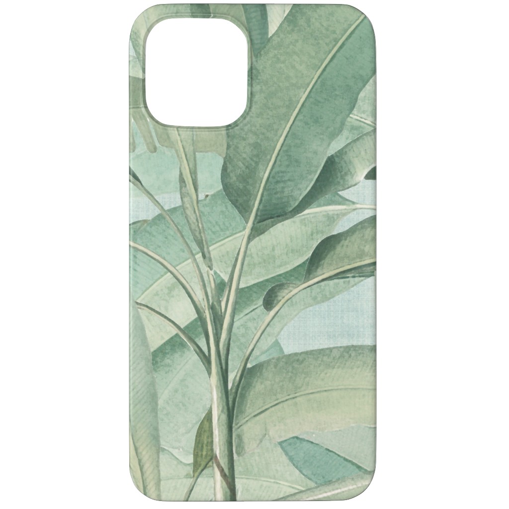 Lush Tropical Leaves Phone Case, Slim Case, Matte, iPhone 11 Pro, Green, Classic Green