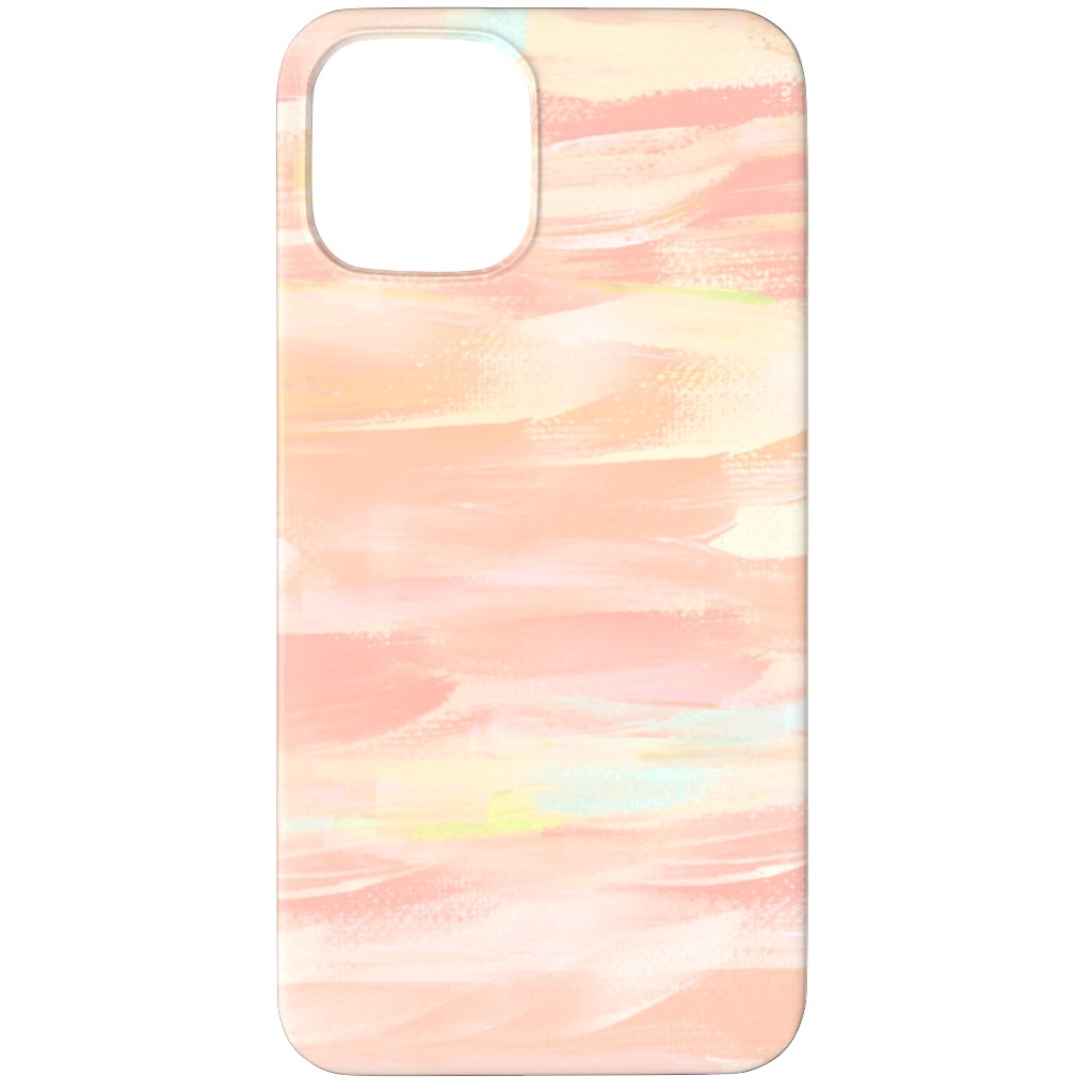 Paint Dabs - Peach Phone Case, Slim Case, Matte, iPhone 11 Pro, Pink
