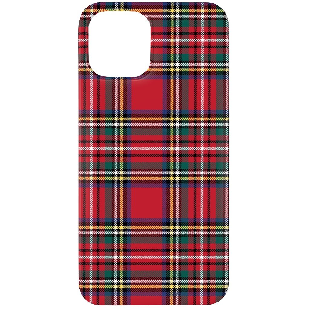 Royal Stewart Tartan Style Repeat Perfect for Christmas Phone Case, Slim Case, Matte, iPhone 11 Pro, Red