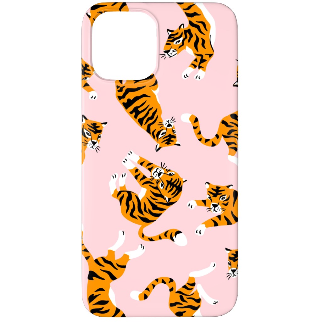 Tigers - Pink Phone Case, Slim Case, Matte, iPhone 11 Pro, Pink, Bright Pink