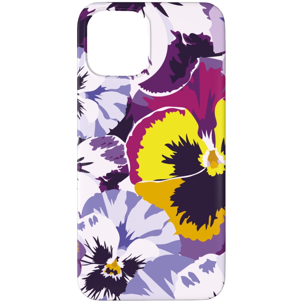 Pansy By Numbers - Purple Phone Case, Slim Case, Matte, iPhone 11 Pro, Purple