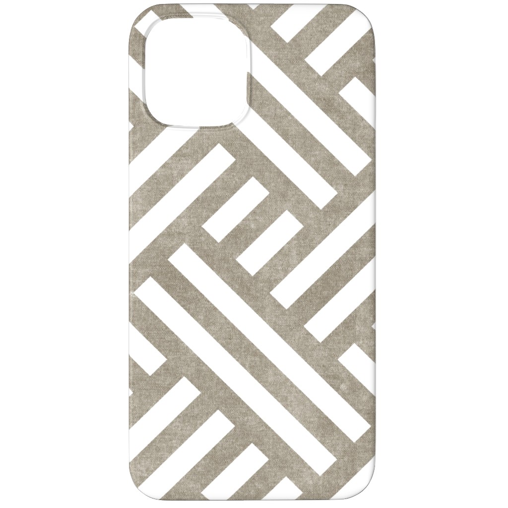 Farmhouse Weave Phone Case, Slim Case, Matte, iPhone 11 Pro, Gray