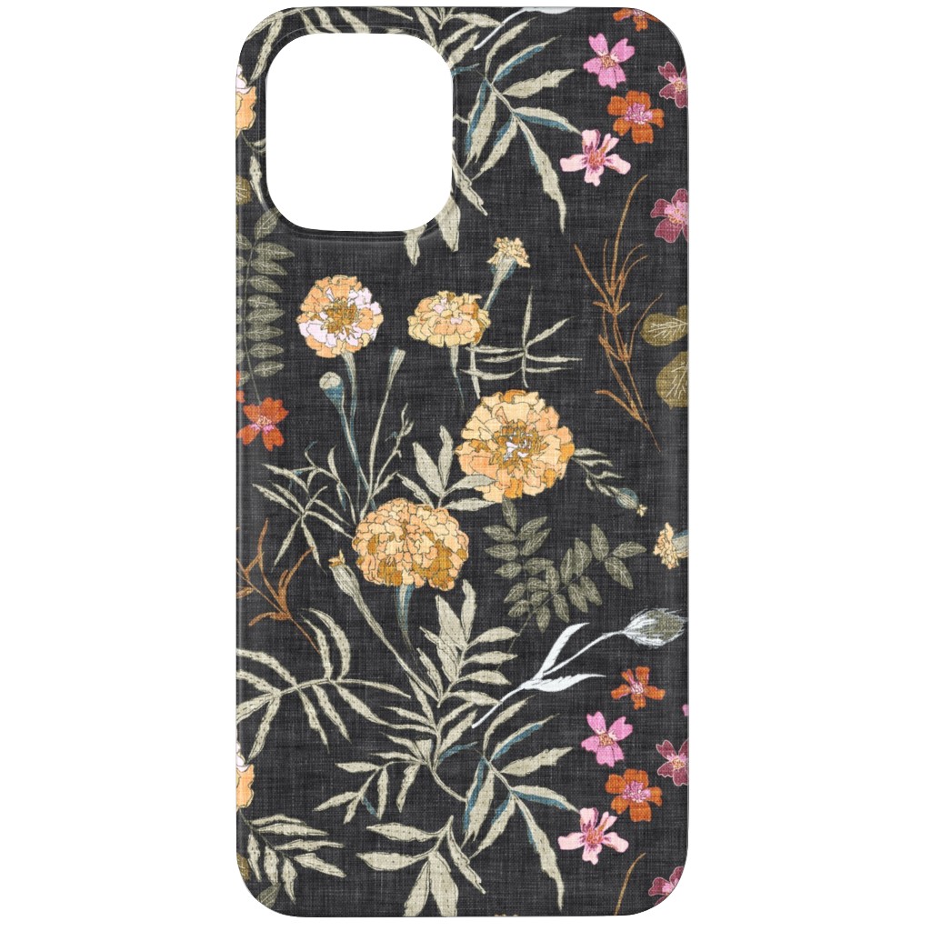Marigold Love - Dark Phone Case, Slim Case, Matte, iPhone 11 Pro, Black, Black