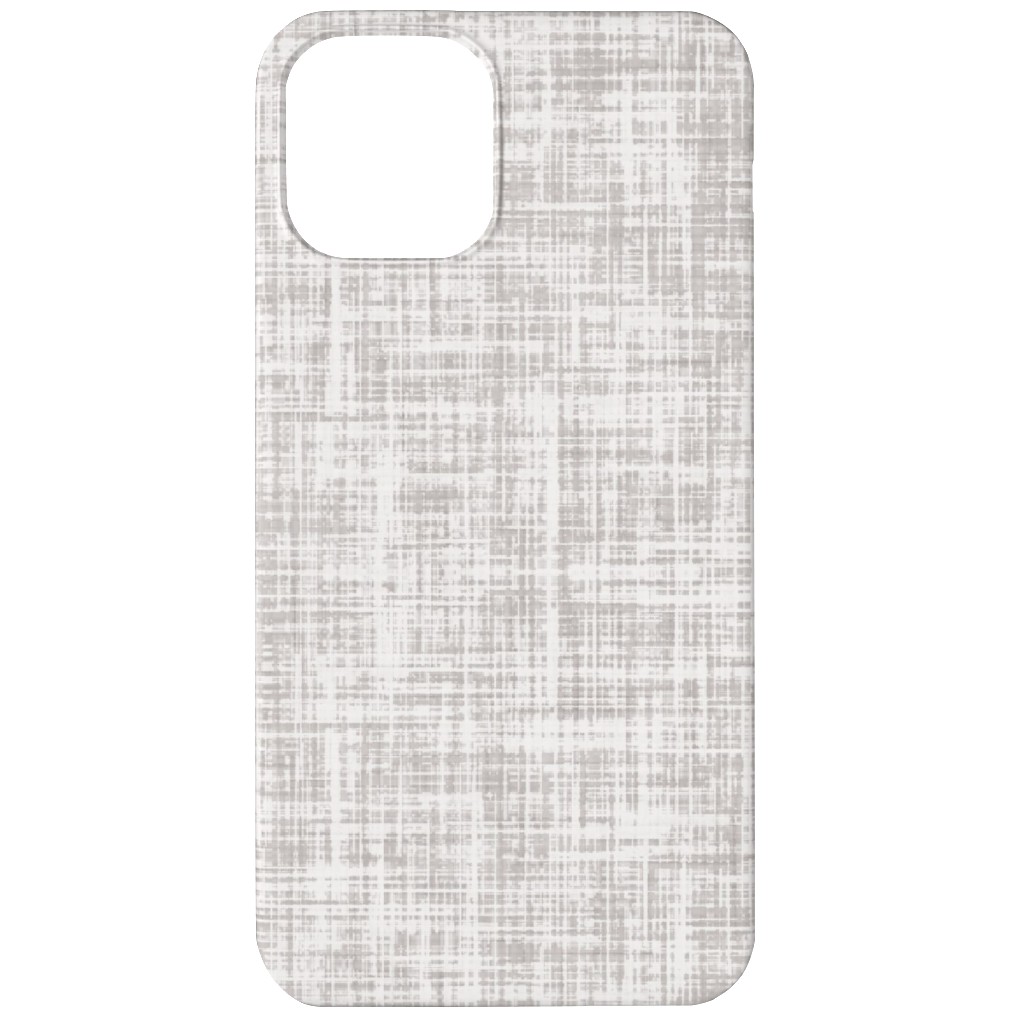 Vintage Linen Phone Case, Silicone Liner Case, Matte, iPhone 11, Gray, Smoke