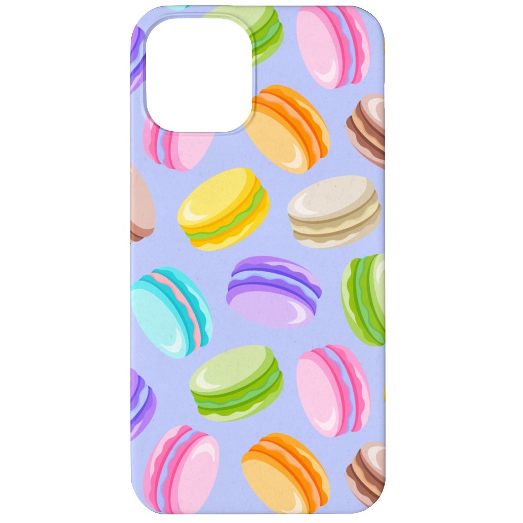 Pastel Macarons - Lavender Phone Case, Silicone Liner Case, Matte, iPhone 11, Purple