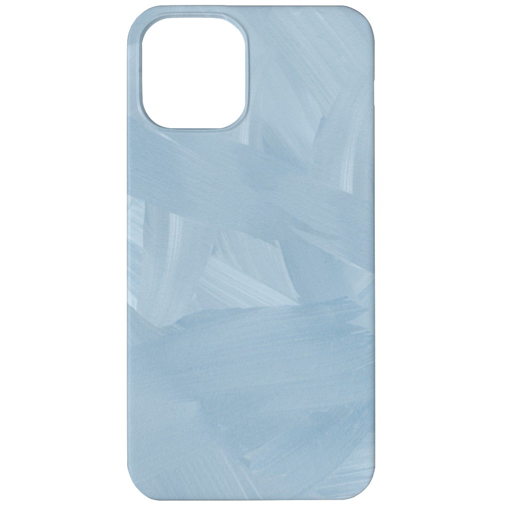 Brushstroke Wash - Light Blue Phone Case, Silicone Liner Case, Matte, iPhone 11, Blue