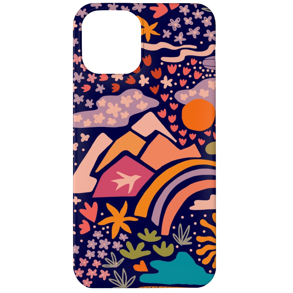Outdoor Adventure - Dark Blue Phone Case, Silicone Liner Case, Matte, iPhone 11, Multicolor