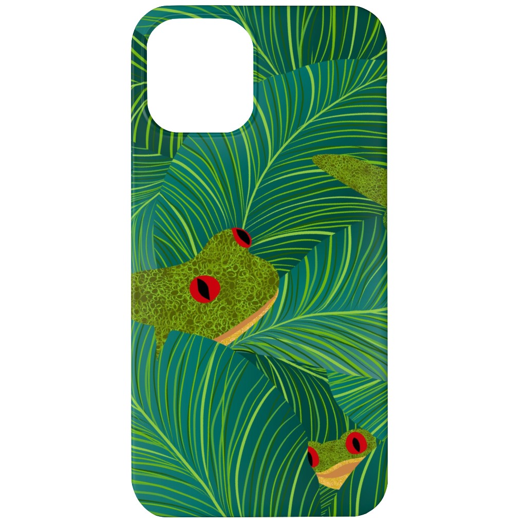 Island Peepers Phone Case, Silicone Liner Case, Matte, iPhone 11, Green