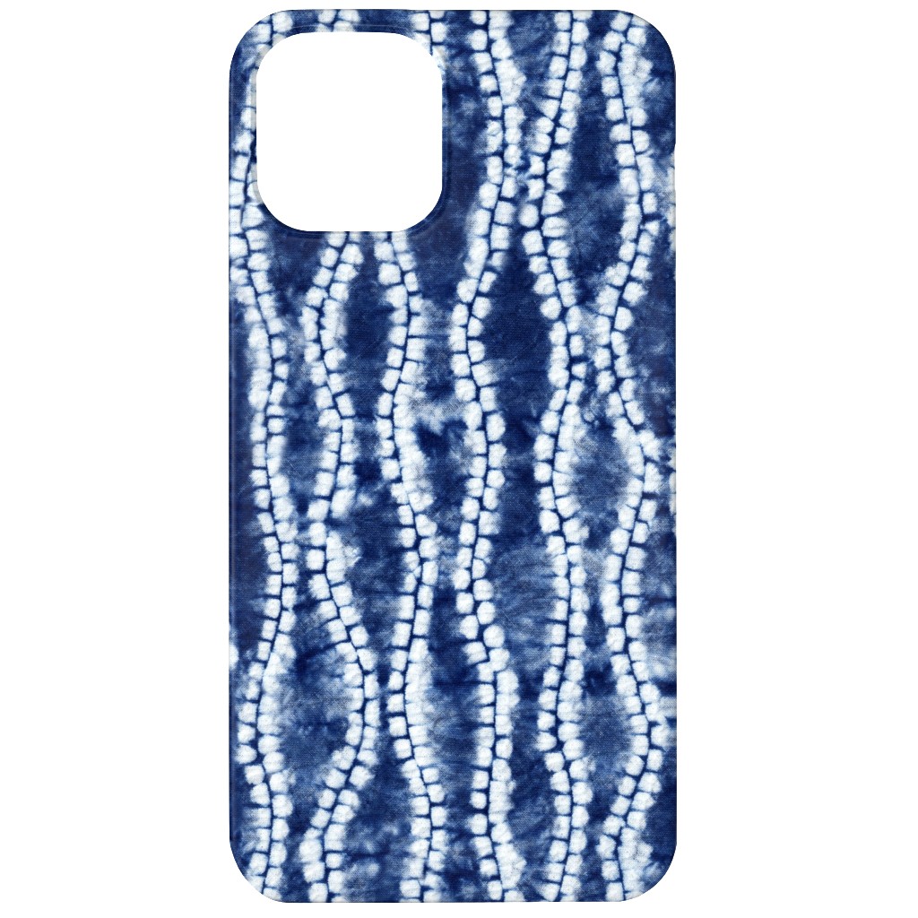 Shibori Ripples - Blue Phone Case, Silicone Liner Case, Matte, iPhone 11, Blue, True Blue