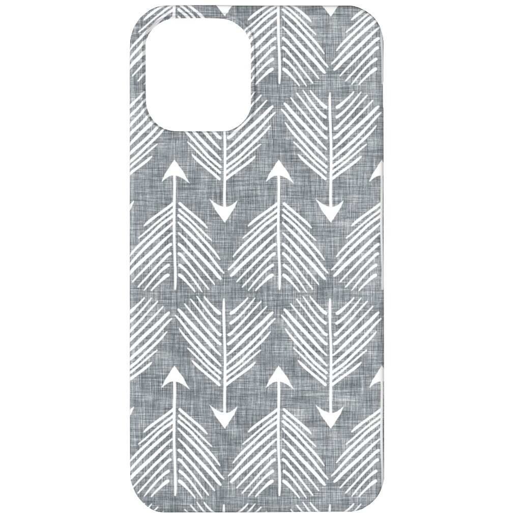 Django Arrows Phone Case, Silicone Liner Case, Matte, iPhone 11, Gray, Silver