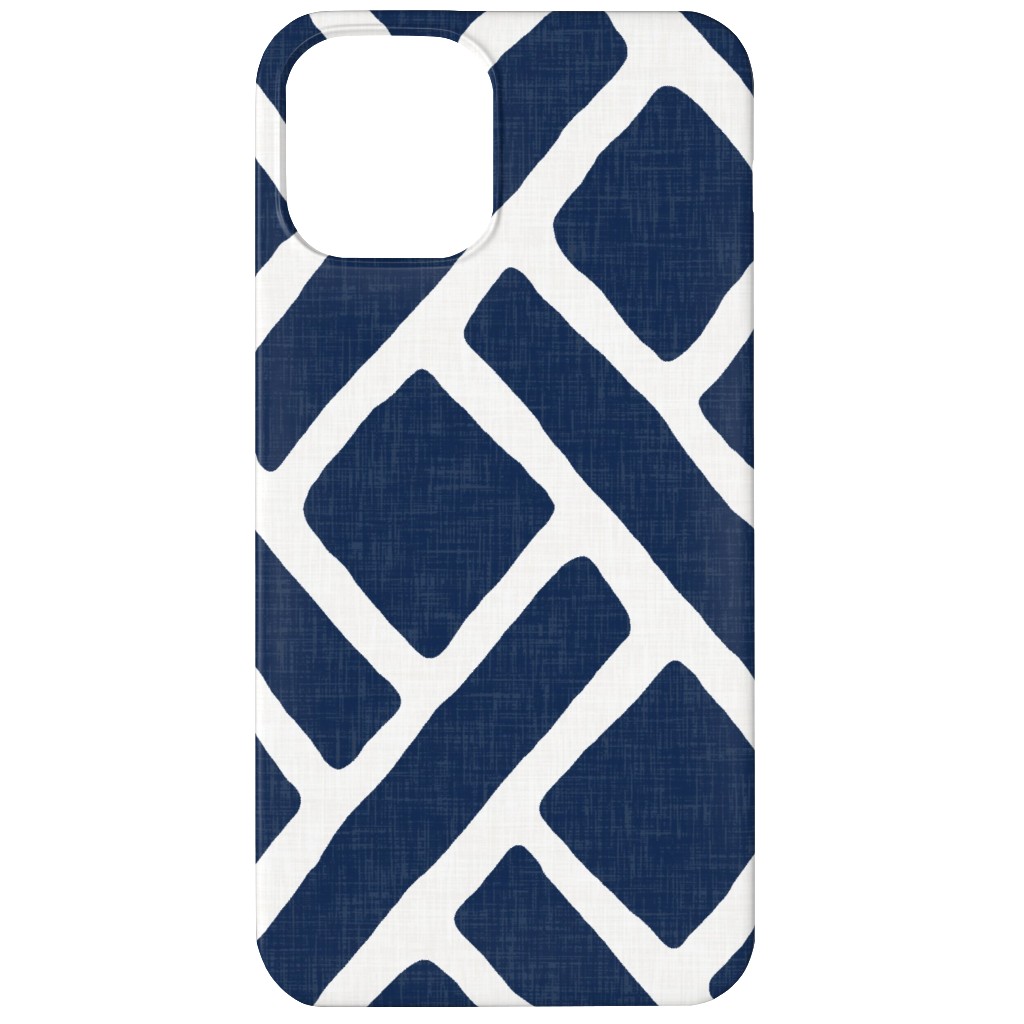 Savannah Trellis Phone Case, Silicone Liner Case, Matte, iPhone 11, Blue, Silhouette