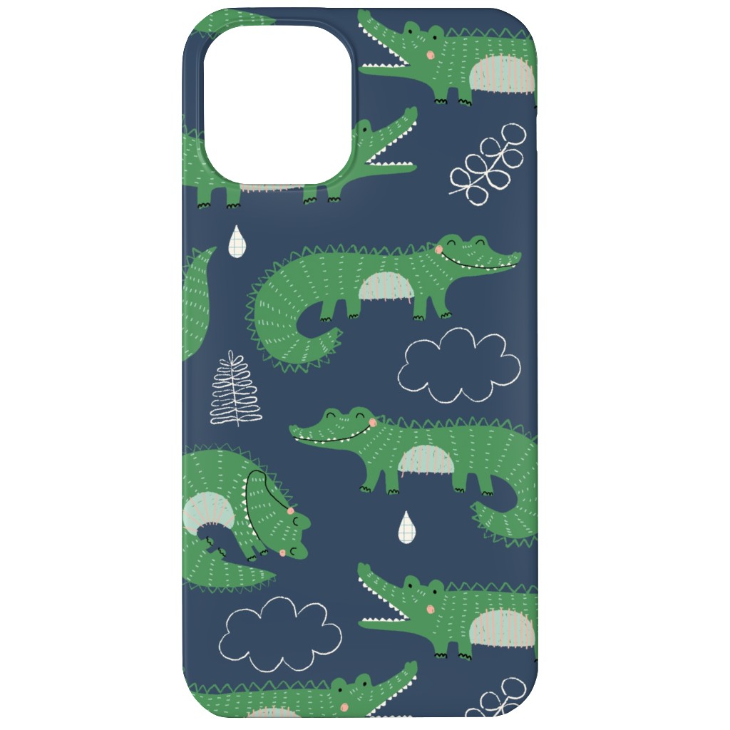 Cute Alligators - Green Phone Case, Silicone Liner Case, Matte, iPhone 11, Green