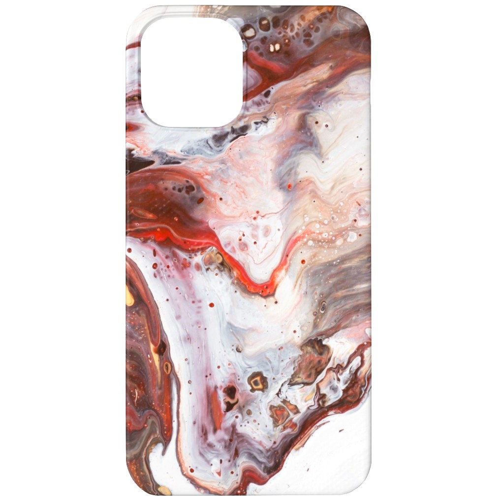 Acrylic Flow Phone Case, Silicone Liner Case, Matte, iPhone 11, Brown, Pebble