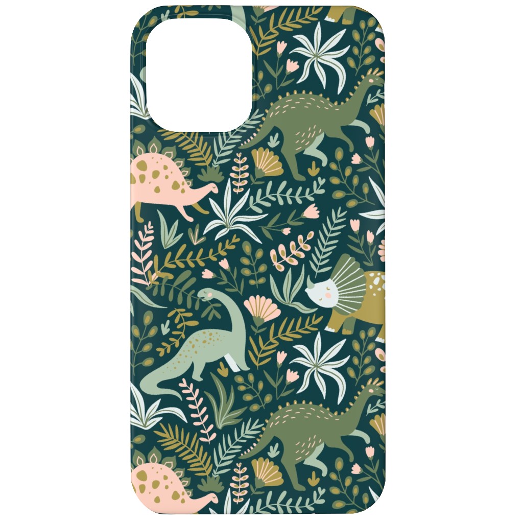 Dino - Green Phone Case, Silicone Liner Case, Matte, iPhone 11, Green, Classic Green
