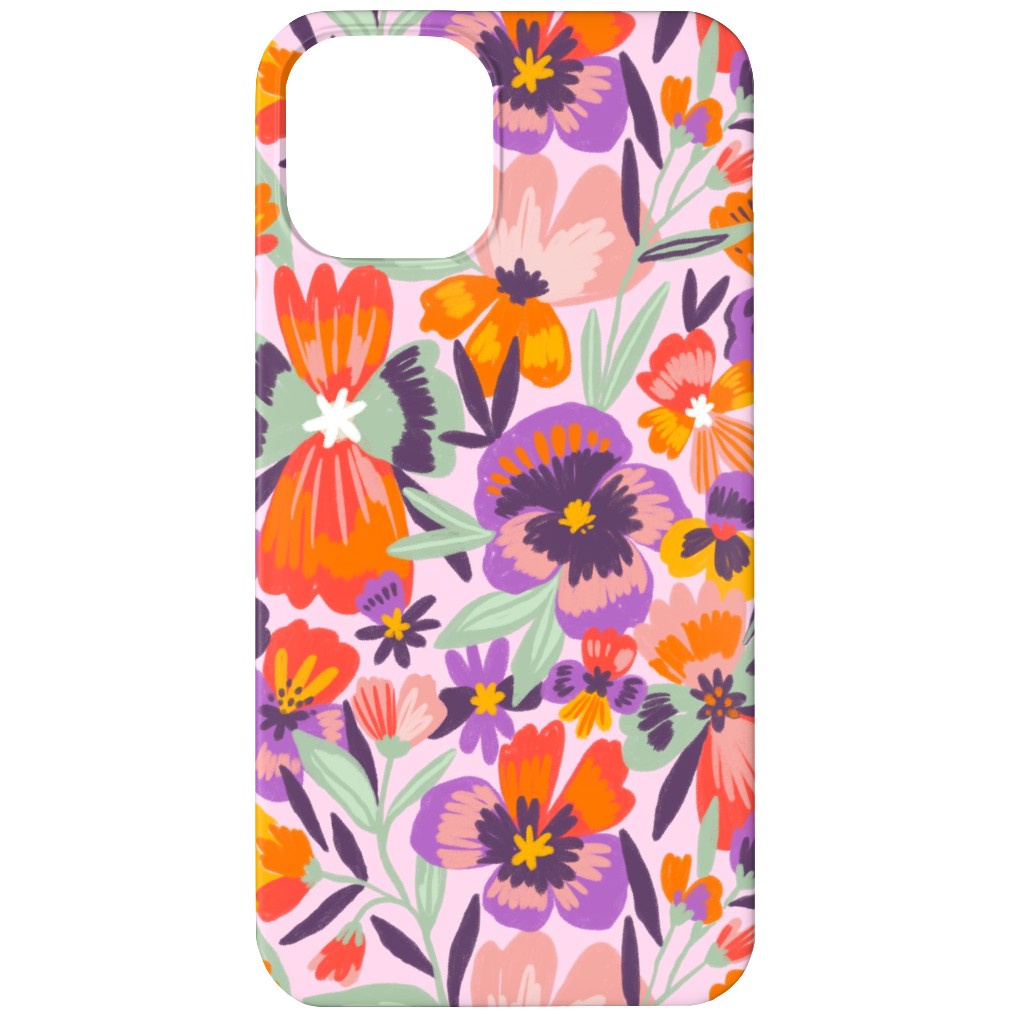 Pansies Phone Case, Silicone Liner Case, Matte, iPhone 11, Multicolor