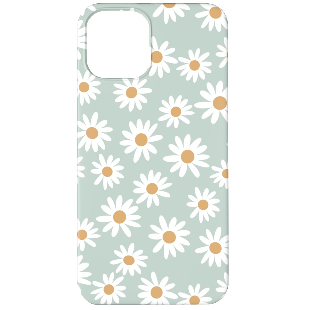 Daisies Phone Case, Silicone Liner Case, Matte, iPhone 11, Blue