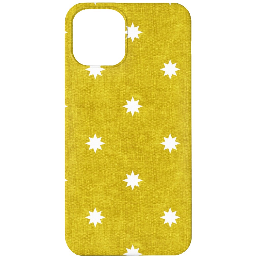 Vintage Stars Phone Case, Slim Case, Matte, iPhone 11, Yellow, Chartreuse