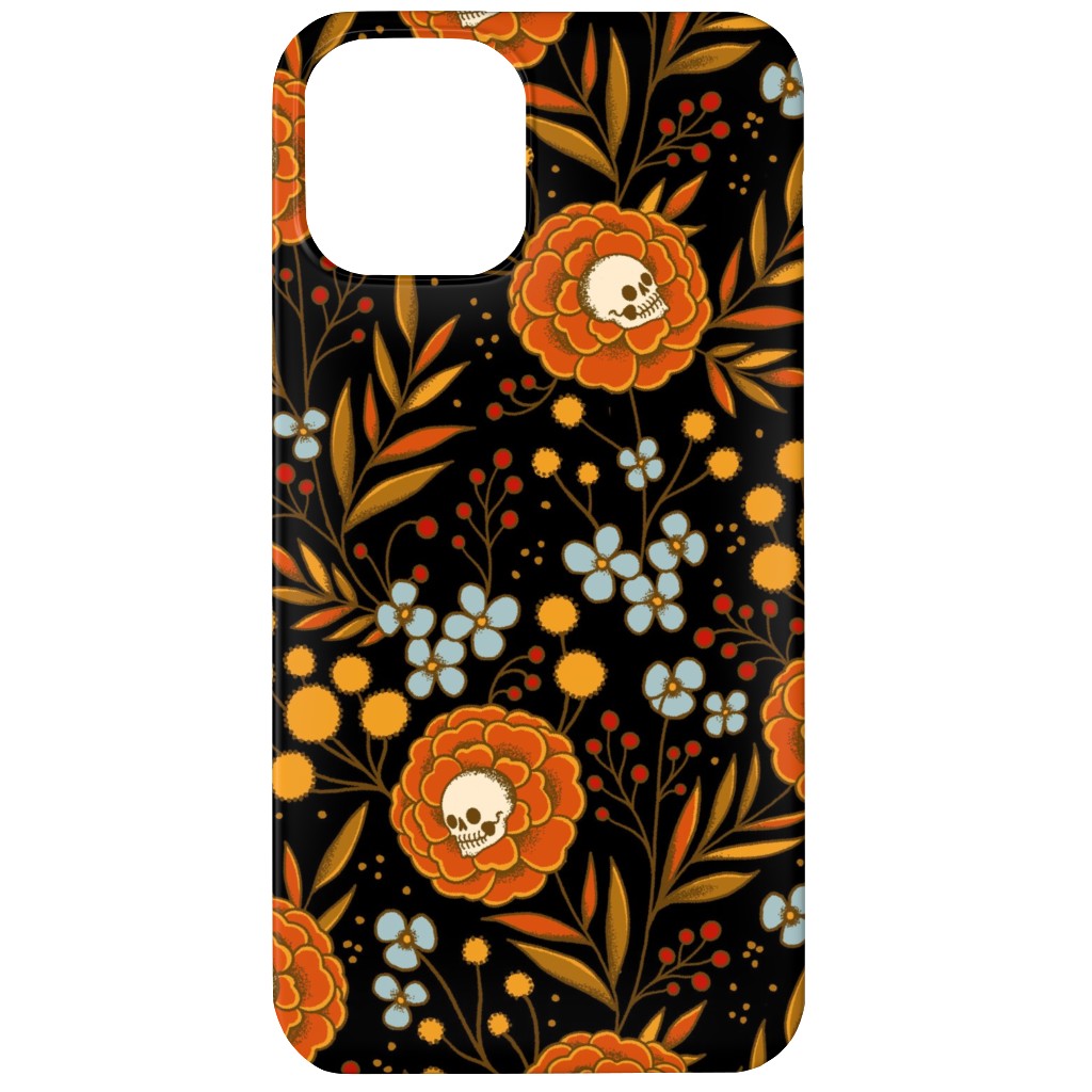 Halloween Floral - Multi Phone Case, Slim Case, Matte, iPhone 11, Multicolor