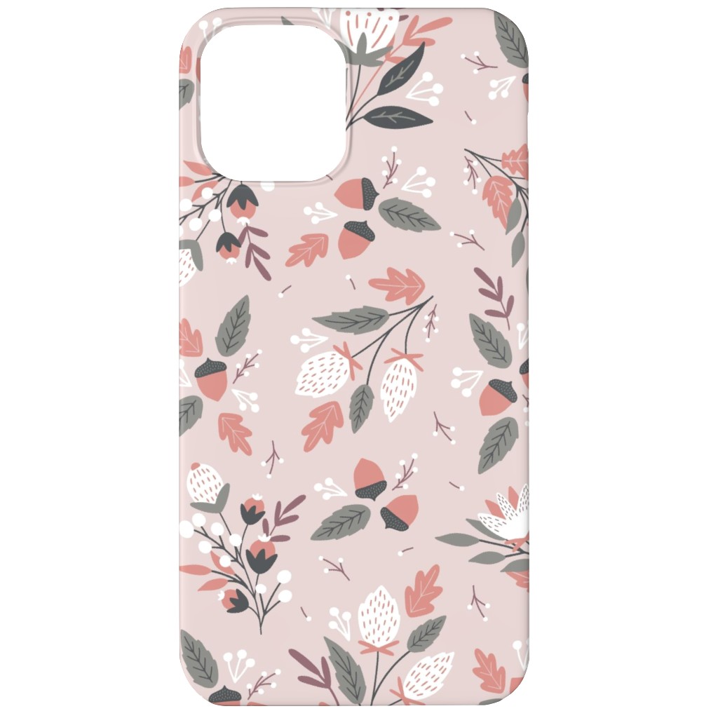 Fall Foliage - Pink Phone Case, Slim Case, Matte, iPhone 11, Pink