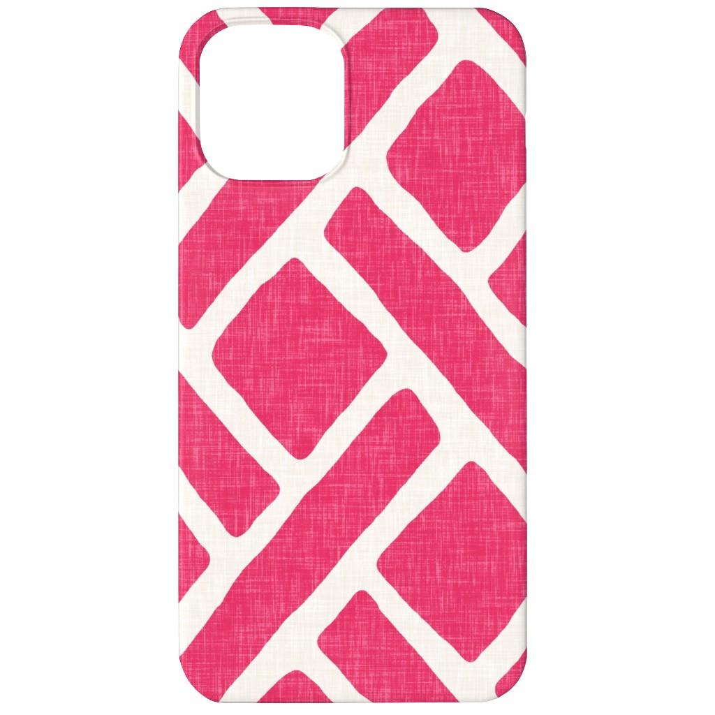 Savannah Trellis Phone Case, Slim Case, Matte, iPhone 11, Pink