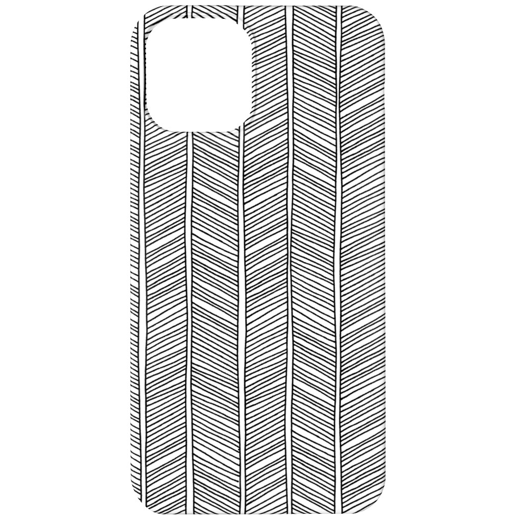 Vines + Lines - Neutral Phone Case, Slim Case, Matte, iPhone 11, Black, Black