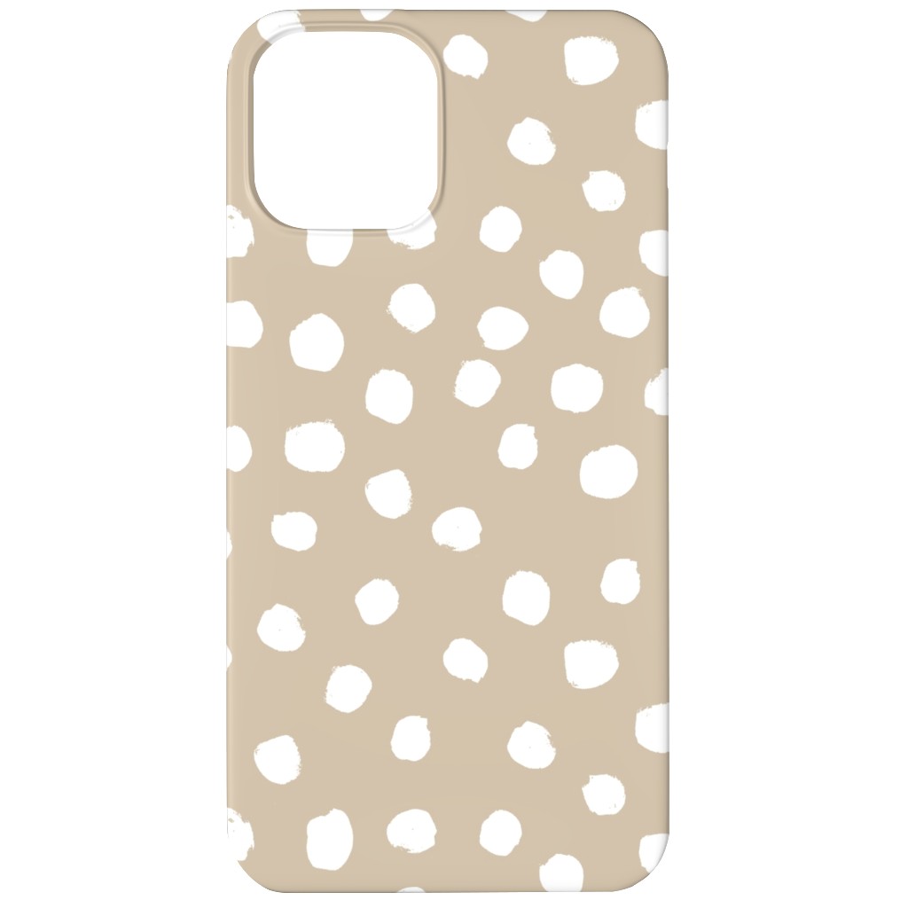 Soft Painted Dots Phone Case, Slim Case, Matte, iPhone 11, Beige, Alpaca